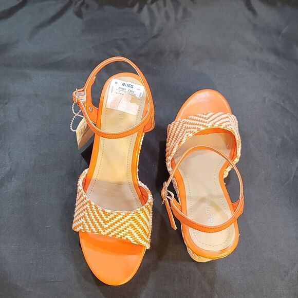 BRAND NEW NAUTICA OPEN TOE HIGH HEEL WEDGE SANDAL S2 - Picture 3 of 14